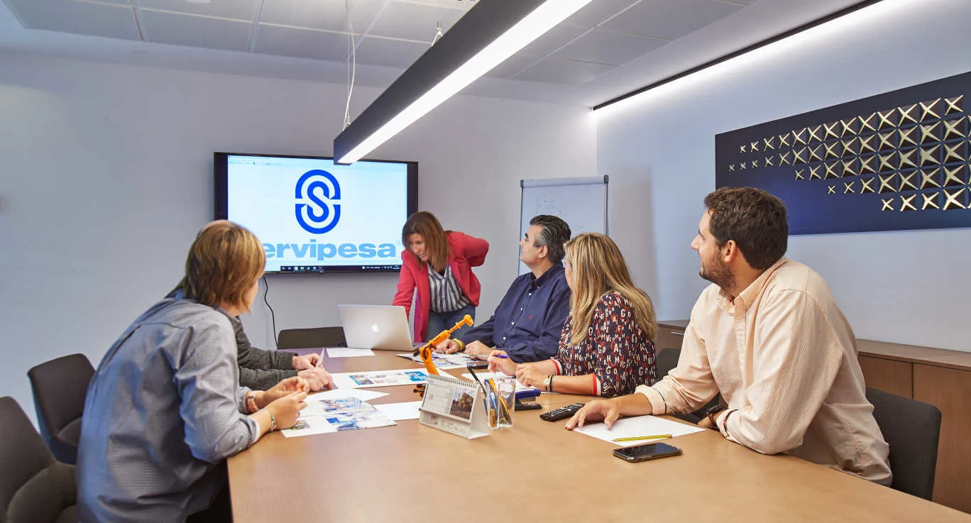 Reunión del equipo de Servipesa